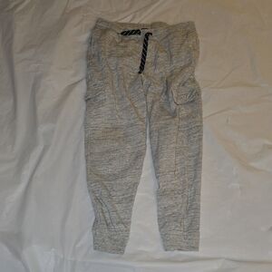 Lands End Boys Gray Cargo Joggers With Enforced Knees M (10H-12H)